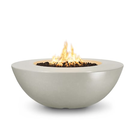 The Outdoor Plus 60 Round Sedona Fire Pit - GFRC Concrete - Ash - Match Lit - Liquid Propane OPT-SEDWL60-ASH-LP